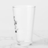 Verre Cheval noir tenché Élevant avec des percées de pou (Gauche)