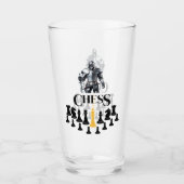 Verre Chevalier d'échecs avec épée (Devant)