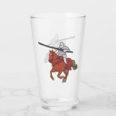 Verre Chevalier jouteur (Dos)