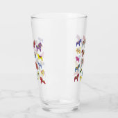 Verre Chevaux Dala multicolores (Gauche)