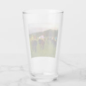 Verre Chevaux de course Edgar Degas à Longchamp (Dos)