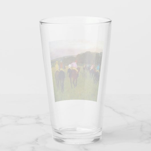 Verre Chevaux de course Edgar Degas à Longchamp (Dos)