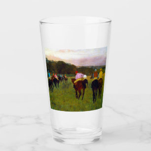 Verre Chevaux de course Edgar Degas à Longchamp