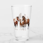 Verre Chevaux du quartier de Peinture de Baie Pinto (Dos)