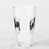 Verre Chevaux du quartier de Peinture noire Pinto Paint (Gauche)