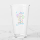 Verre Chèvre avec des pétards de fête (Dos)