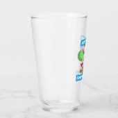 Verre Chèvre avec des pétards de fête (Droite)