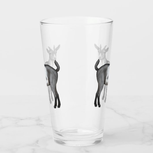 Verre Chèvre tachetée gris mou (Gauche)