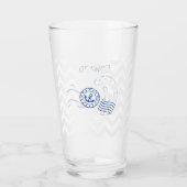 Verre Chevron nautique et sceau d'Ancre (Dos)