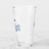 Verre Chevron nautique et sceau d'Ancre (Gauche)