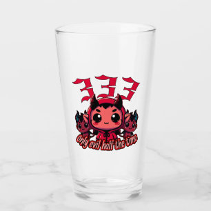 Verre Chibi Devil - 333 Seulement le mal moitié du temps