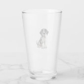 Verre Chien chiot dalmate Premium Scoop (Dos)