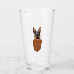 Verre Chien dans Pocket Funny Chien pour Amoureux de les