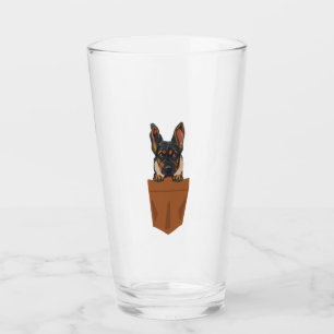 Verre Chien dans Pocket Funny Chien pour Amoureux de les