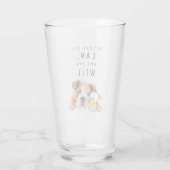 Verre Chien de bière - Croyez que vous pouvez, et vous a (Dos)