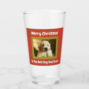Verre Chien de Noël Papa Meilleur Jour Animal Photo Pint