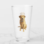 Verre Chien de trieur du Labrador jaune (Dos)