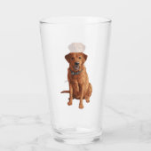 Verre Chien du Labrador jaune rouge renard (Dos)