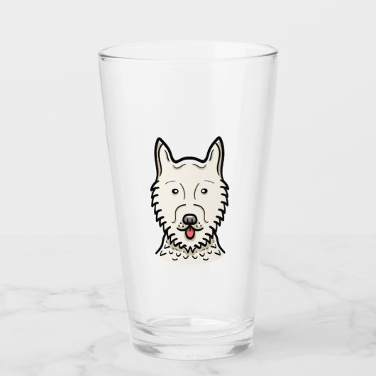 Verre Chien Esquimau Américain (Devant)