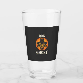 Verre Chien Fantôme Halloween Horreur Vecteur