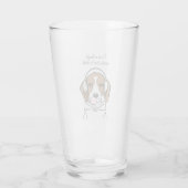 Verre Chien frigorifique avec Bubblegum Funny Beagle (Dos)