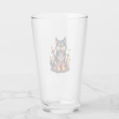 Verre Chien Husky Hellhound (Dos)