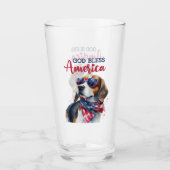 Verre Chien patriote-Beagle (Devant)