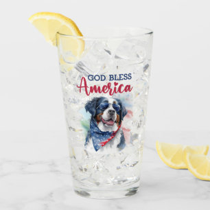 Verre Chien Patriotique de Berne