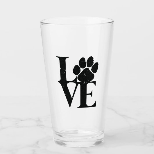 Verre Chiens Aiment Chiens (Devant)