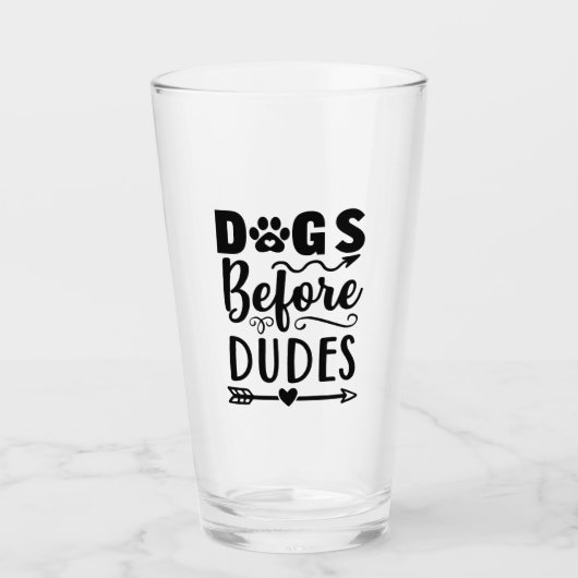 Verre Chiens avant les mecs (Devant)