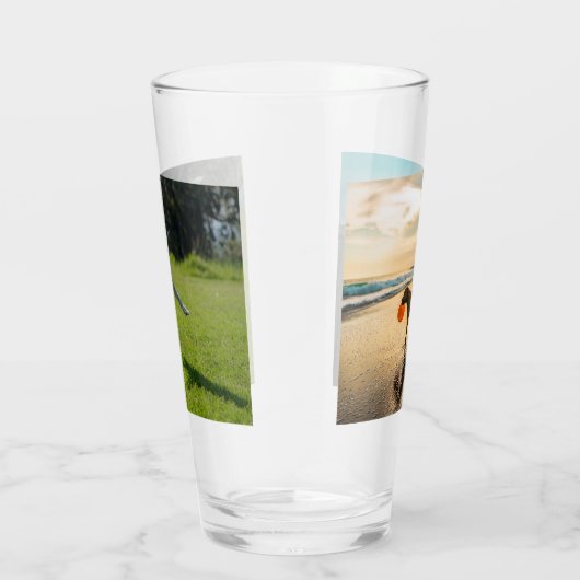 Verre Chiens en jeu, 2 côtés, (Droite)