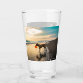 Verre Chiens en jeu, 2 côtés, (Devant)