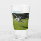 Verre Chiens en jeu, à deux côtés, (Dos)