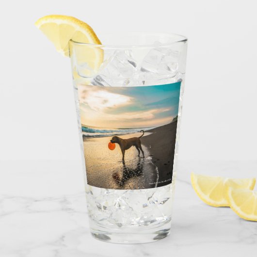 Verre Chiens en jeu, à deux côtés, (Devant glace)