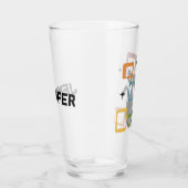 Verre Chiffre noir du milieu du siècle (Droite)