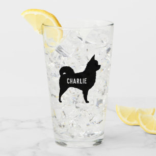 Verre Chihuahua Chig Silhouette Personnalisé