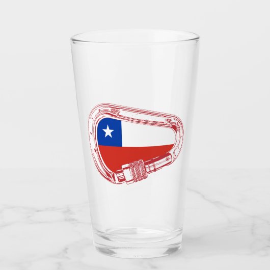 Verre Chili Drapeau Escalade carabiner (Devant)