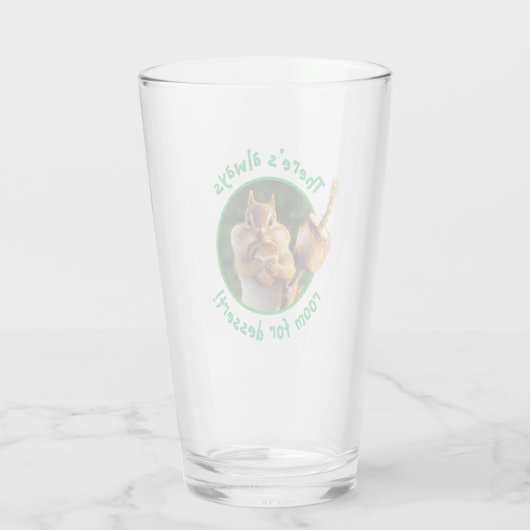 Verre Chipmunk Mangant Marshmallow (Dos)