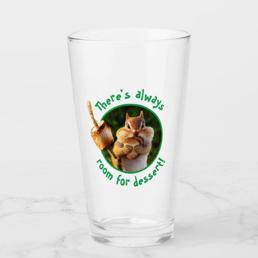 Verre Chipmunk Mangant Marshmallow (Devant)