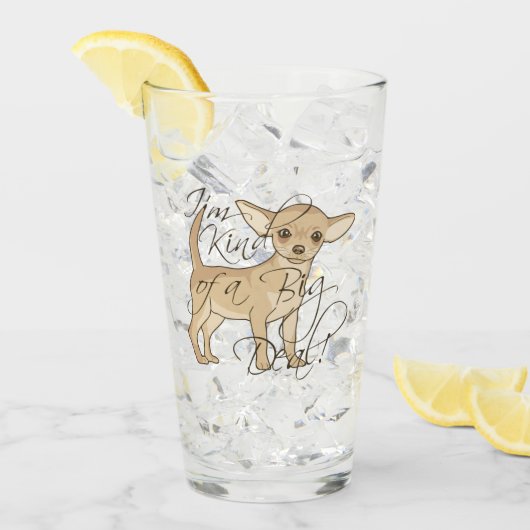 Verre Chiwawa je suis un peu une affaire (Devant glace)