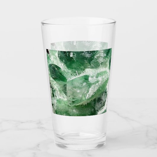 Verre Chlorite Quartz Rock Crystal Cluster (Devant)