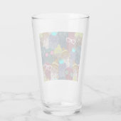 Verre Chouette dans la couronne (Dos)
