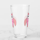 Verre Chouette de message d'amour mignonne (Gauche)