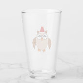 Verre Chouette de Noël (Dos)
