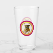 Verre Chouette dorée heureuse (Dos)