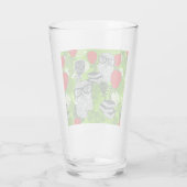 Verre Chouette en roses rouges (Dos)