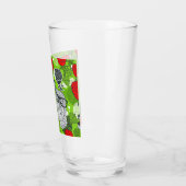 Verre Chouette en roses rouges (Gauche)