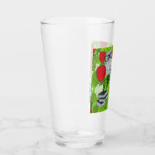 Verre Chouette en roses rouges (Droite)