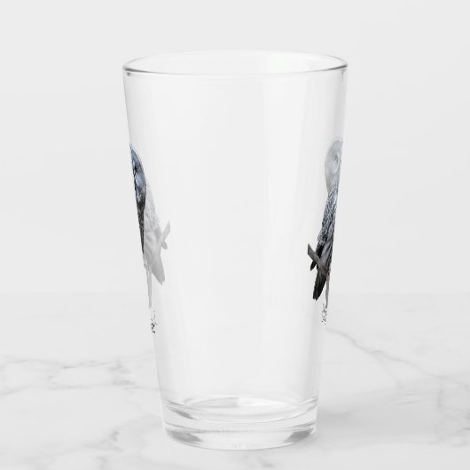 Verre Chouette grise (Gauche)