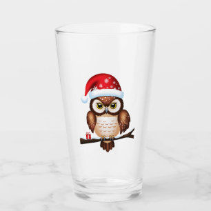 Verre Chouette Noël